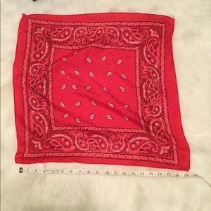 Coachella boho red bandana
